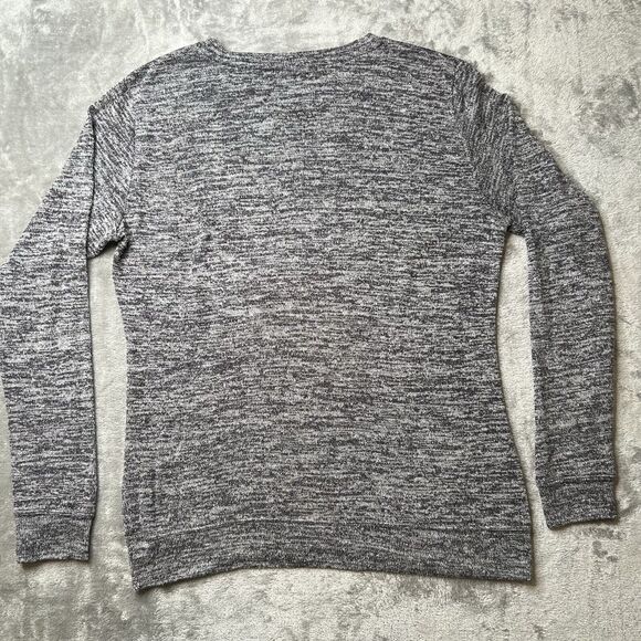 Star Wars Women's Top Large Gray Darth Vader Glitter Shimmer Long Sleeve Shirt - Picture 2 of 7